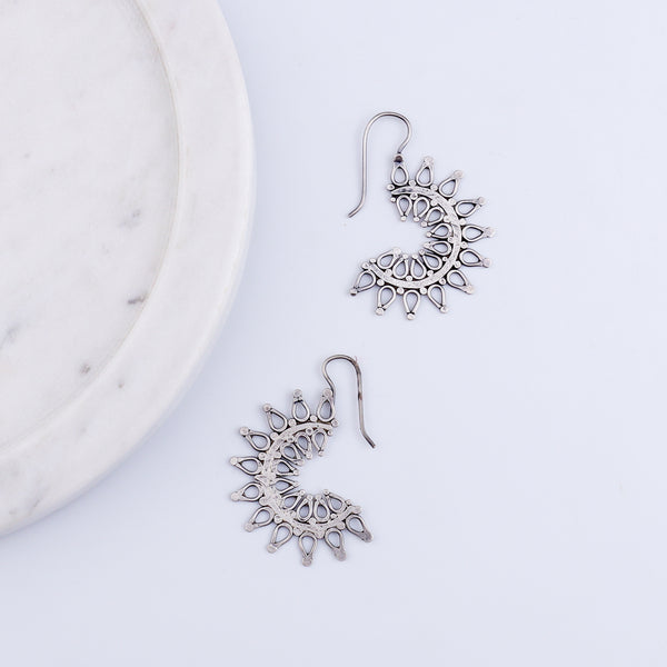 Ranphool (Wildflower) Hammered Earring - Small