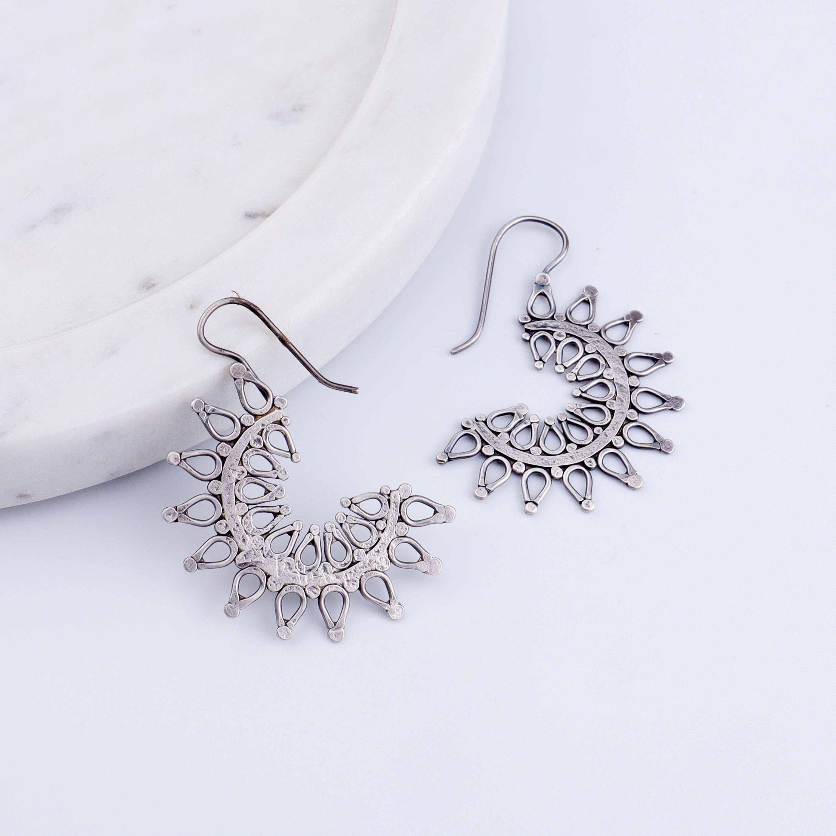Ranphool (Wildflower) Hammered Earring - Small