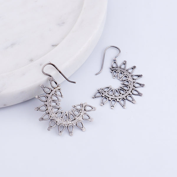 Ranphool (Wildflower) Hammered Earring - Small