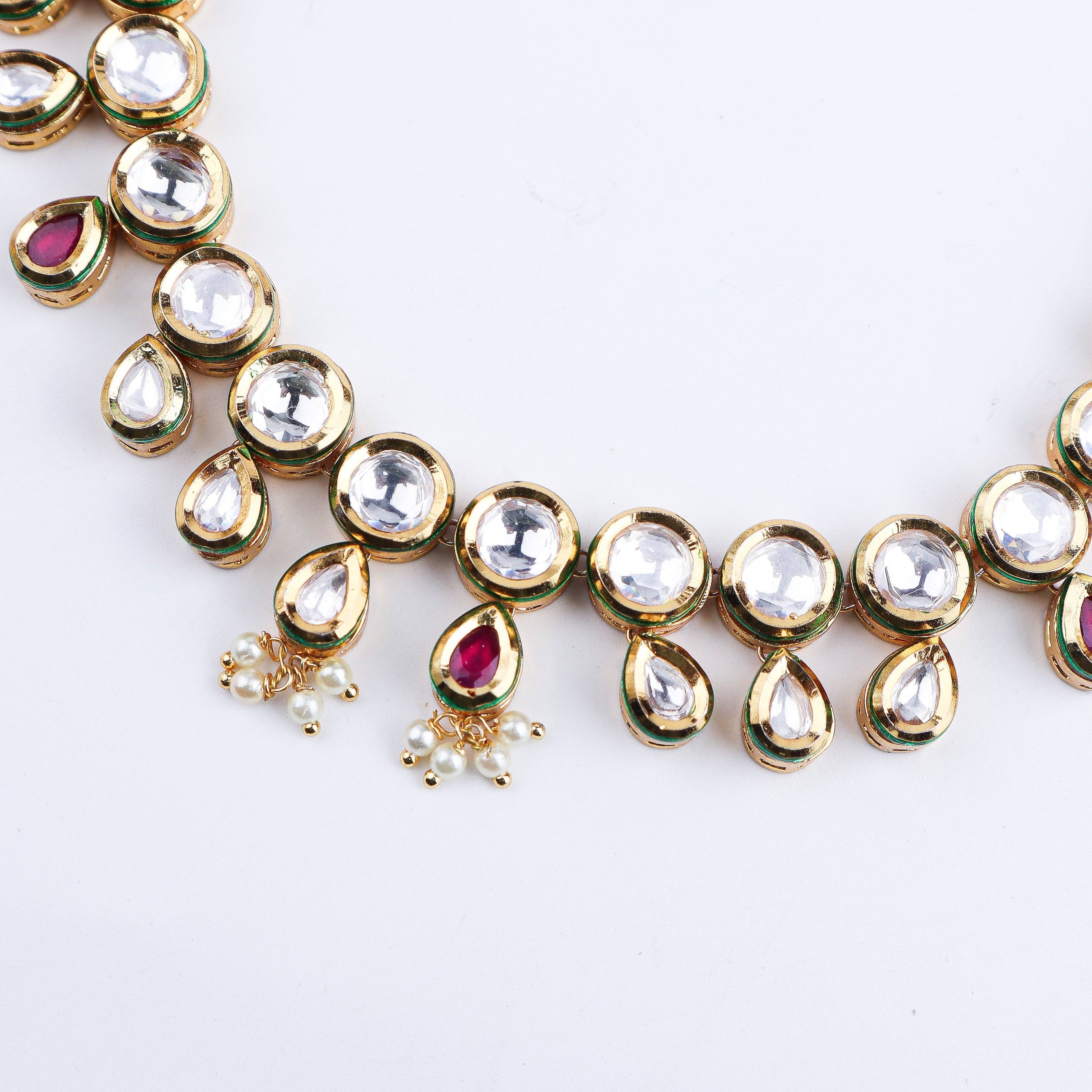 Close-up of 22K Gold-Plated Fashion Set showcasing intricate detailing, fine craftsmanship, and rich 22K gold plating