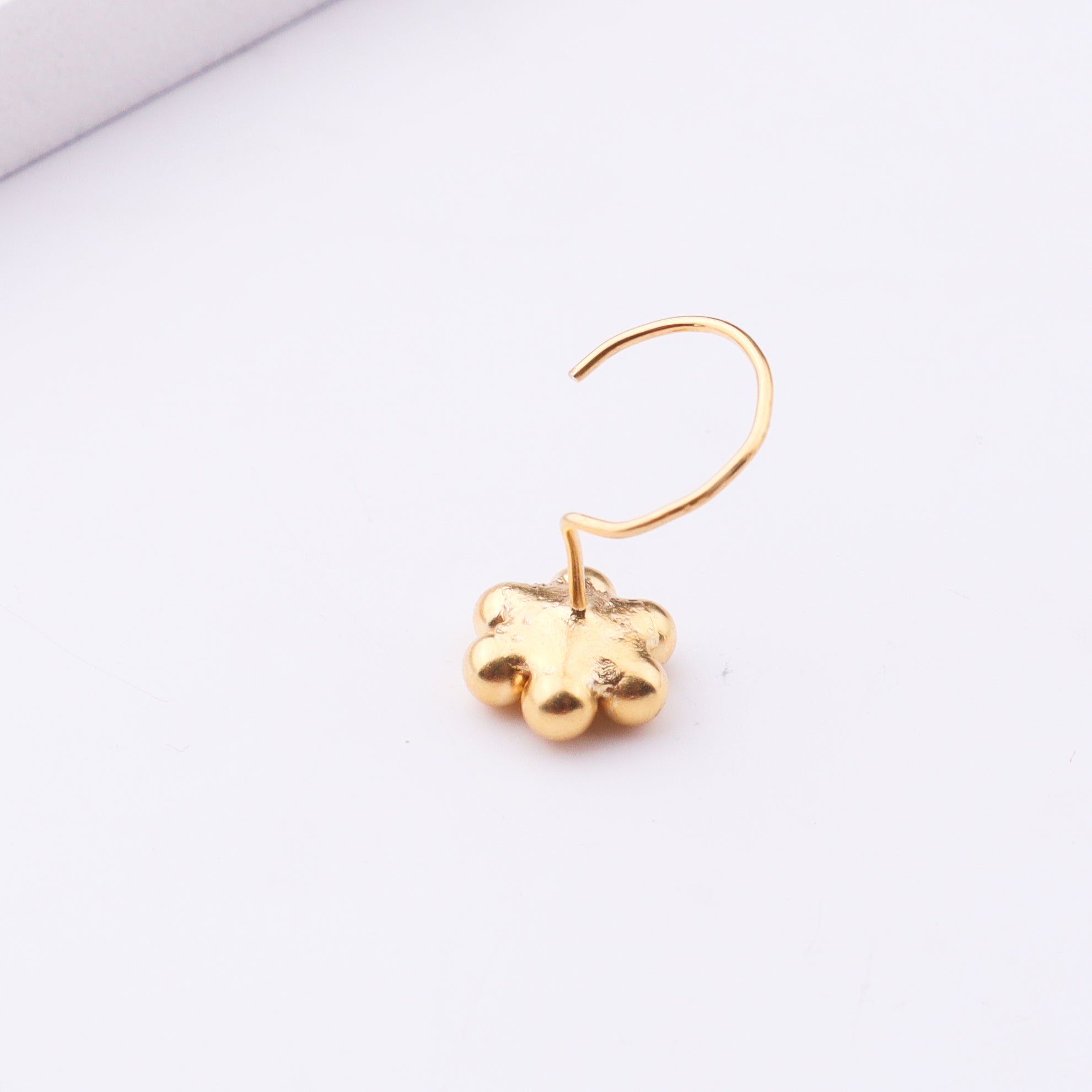 Itihaas Kudi Nose pin Big (Pierced) | 22K Gold Plated