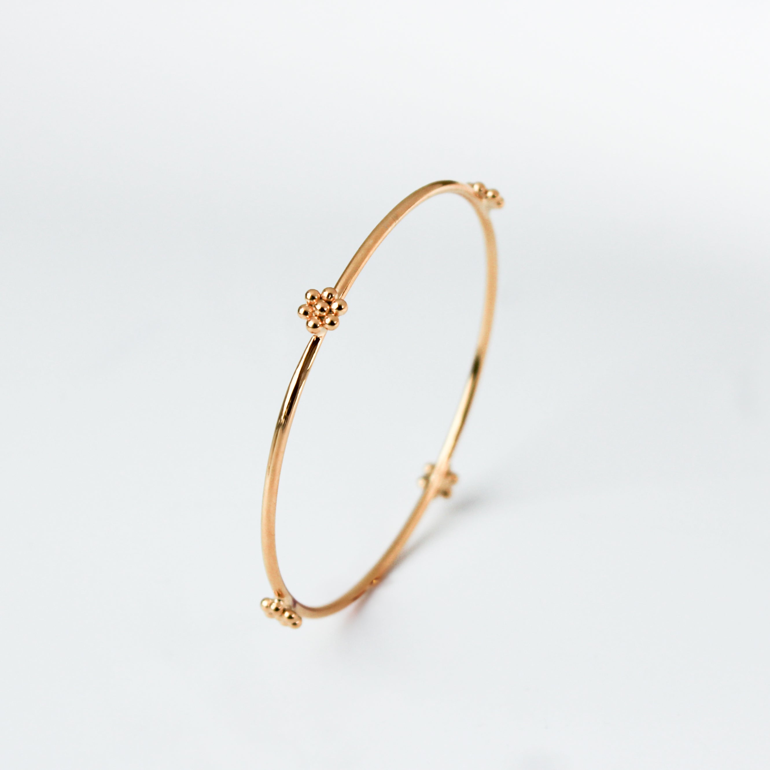 Silver Small Kudi Bangle | 92.5 Silver | 22K Gold Plated