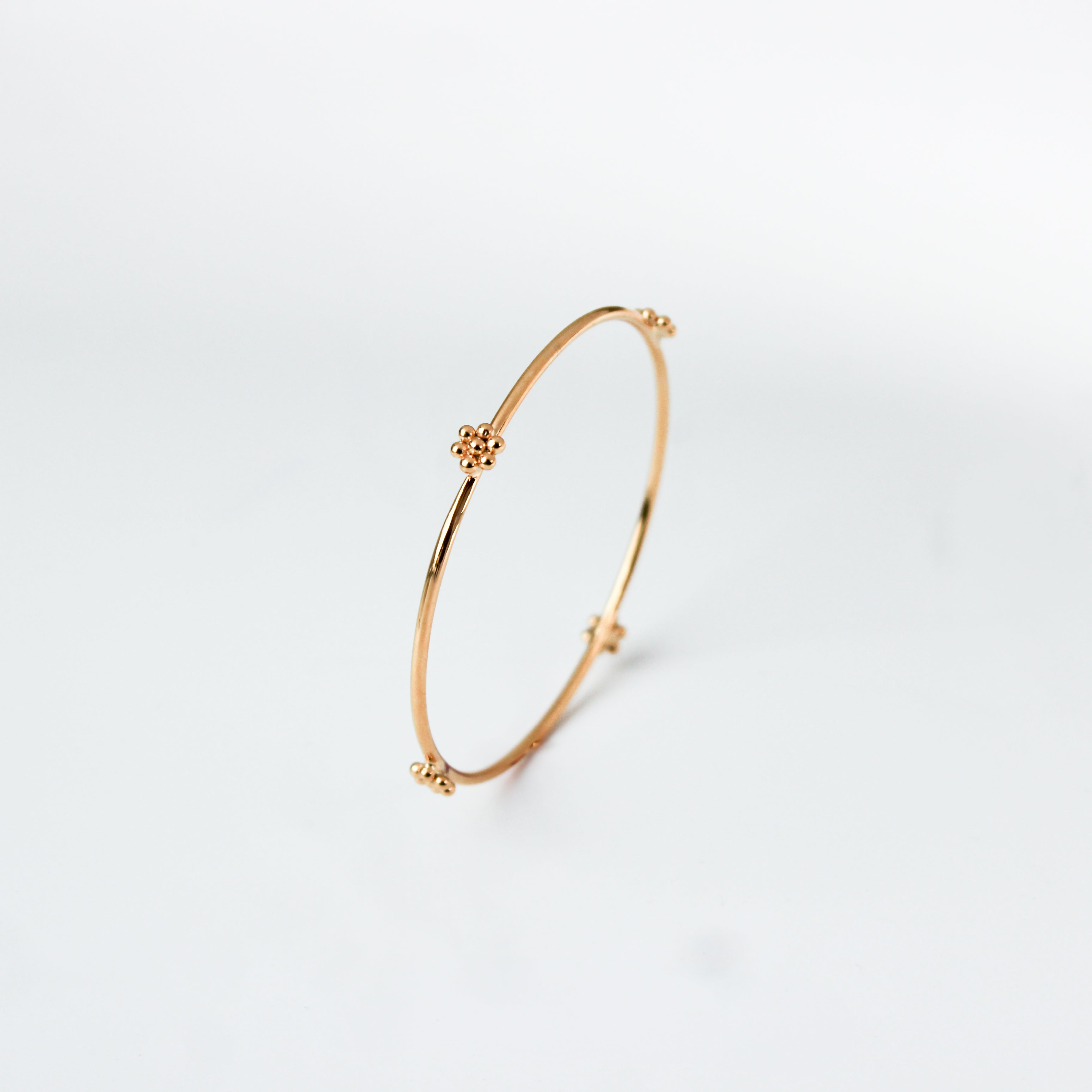 Silver Small Kudi Bangle | 92.5 Silver | 22K Gold Plated