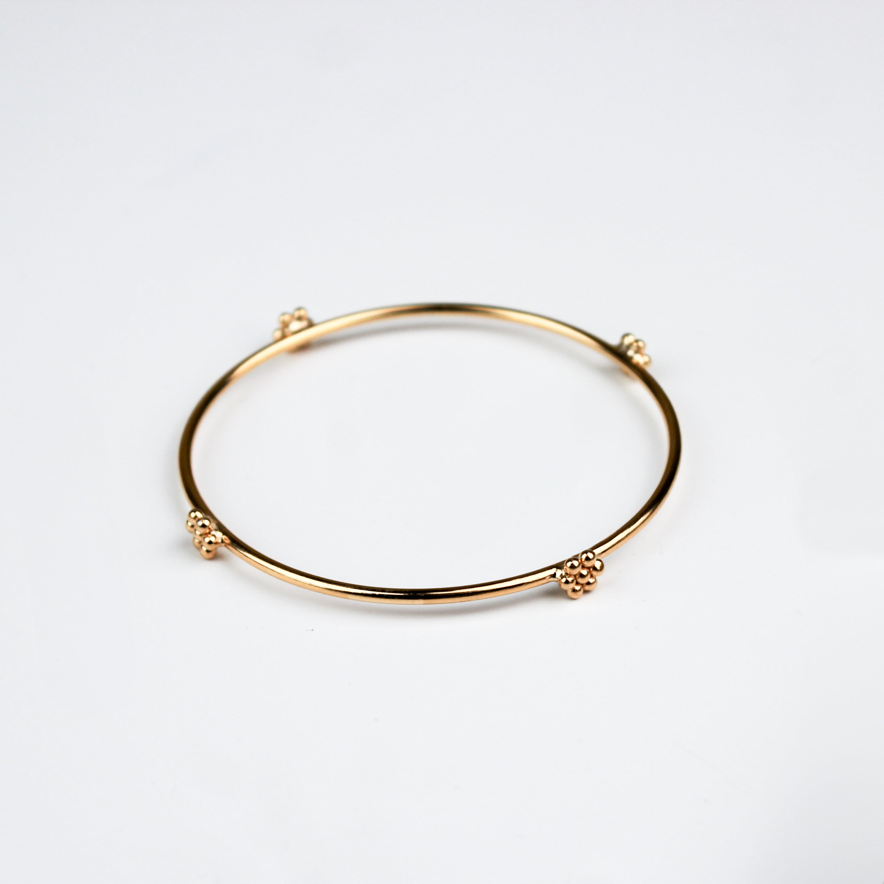Silver Small Kudi Bangle | 92.5 Silver | 22K Gold Plated