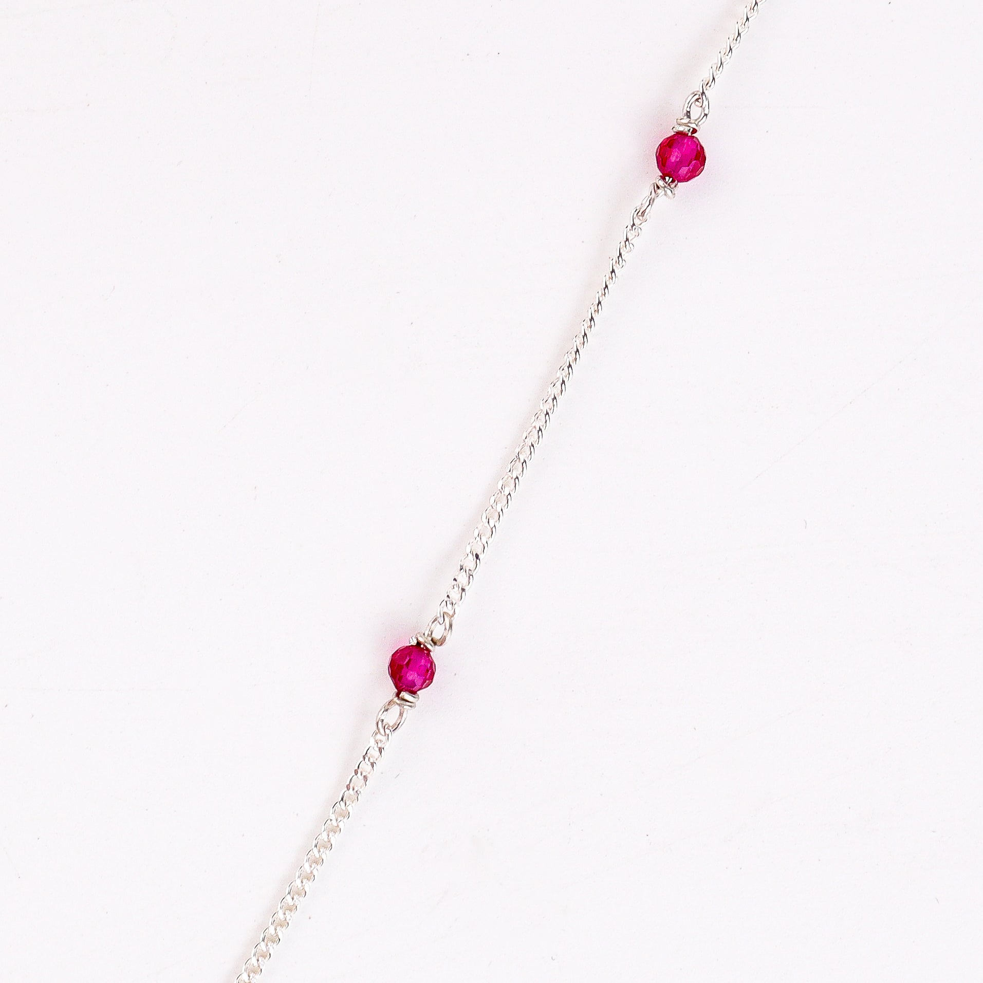 Petal Necklace with Rubies