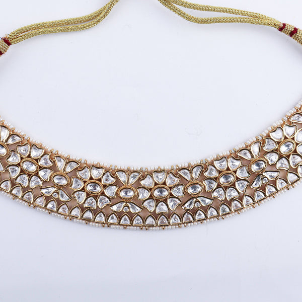 Close-up of 22K Gold-Plated Fashion Set showcasing intricate detailing, fine craftsmanship, and rich 22K gold plating
