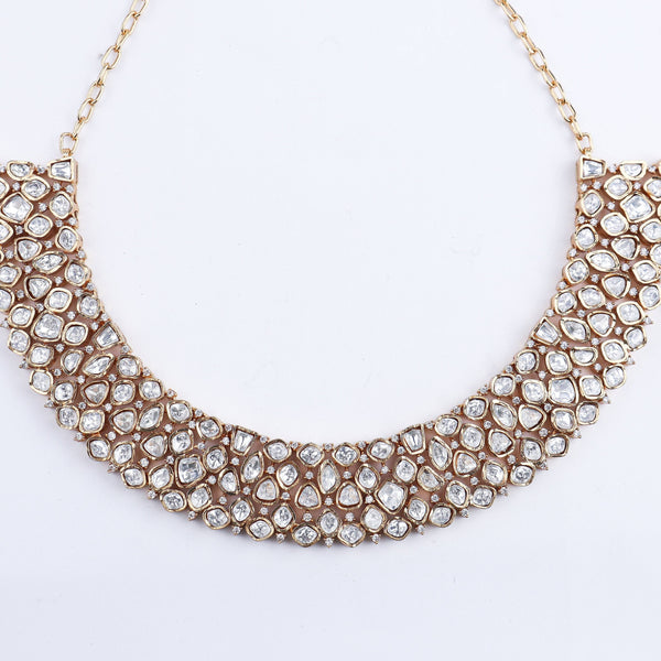Close-up of 22K Gold-Plated Fashion Set showcasing intricate detailing, fine craftsmanship, and rich 22K gold plating