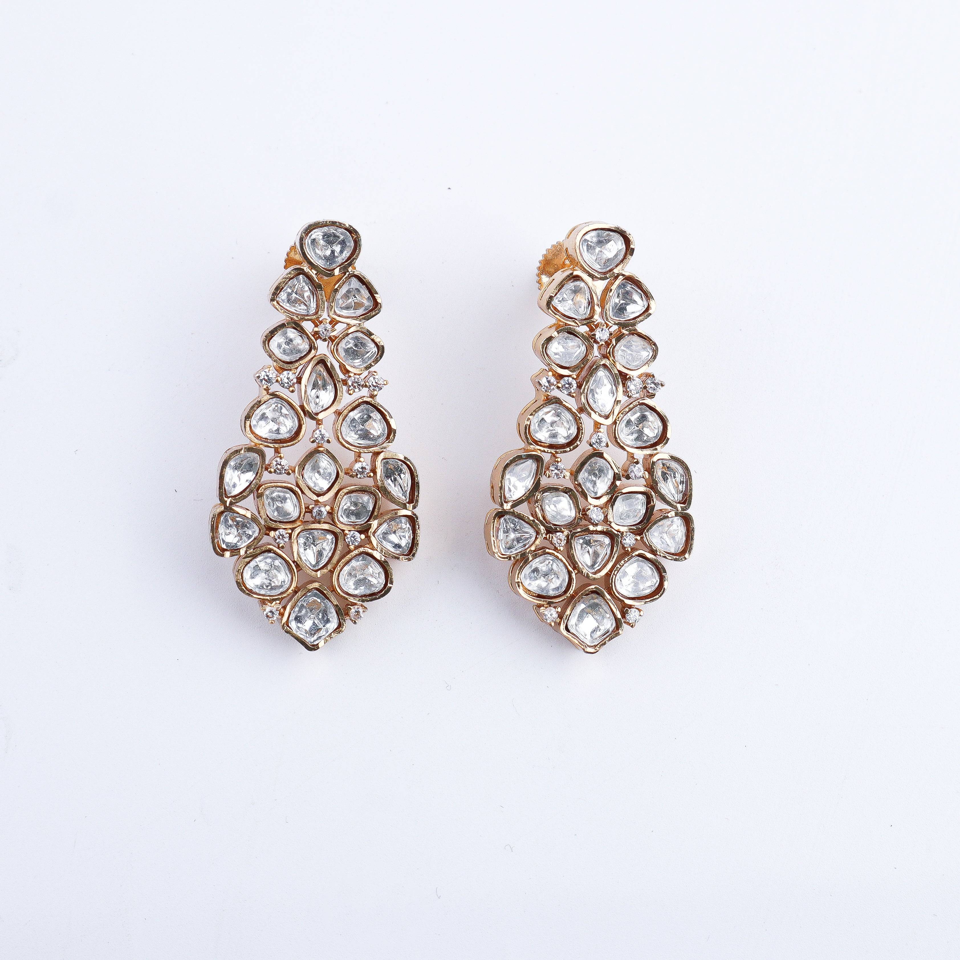 Flat-lay of 22K Gold-Plated Fashion Set with complementary gold-plated jewelry and elegant festive accessories