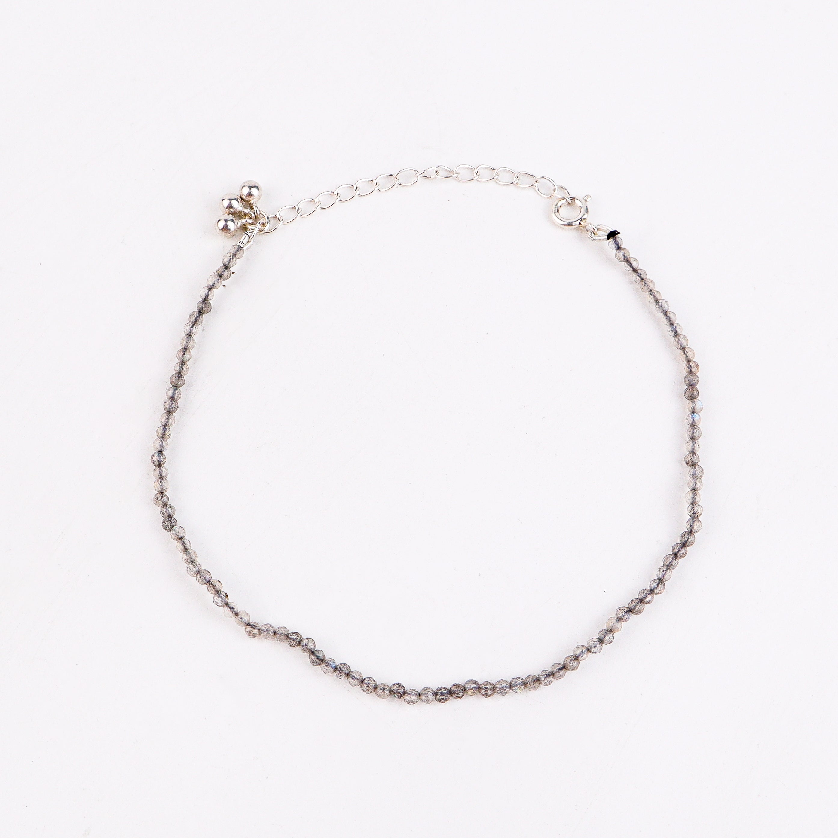 Labradorite Anklet with Ghungroo