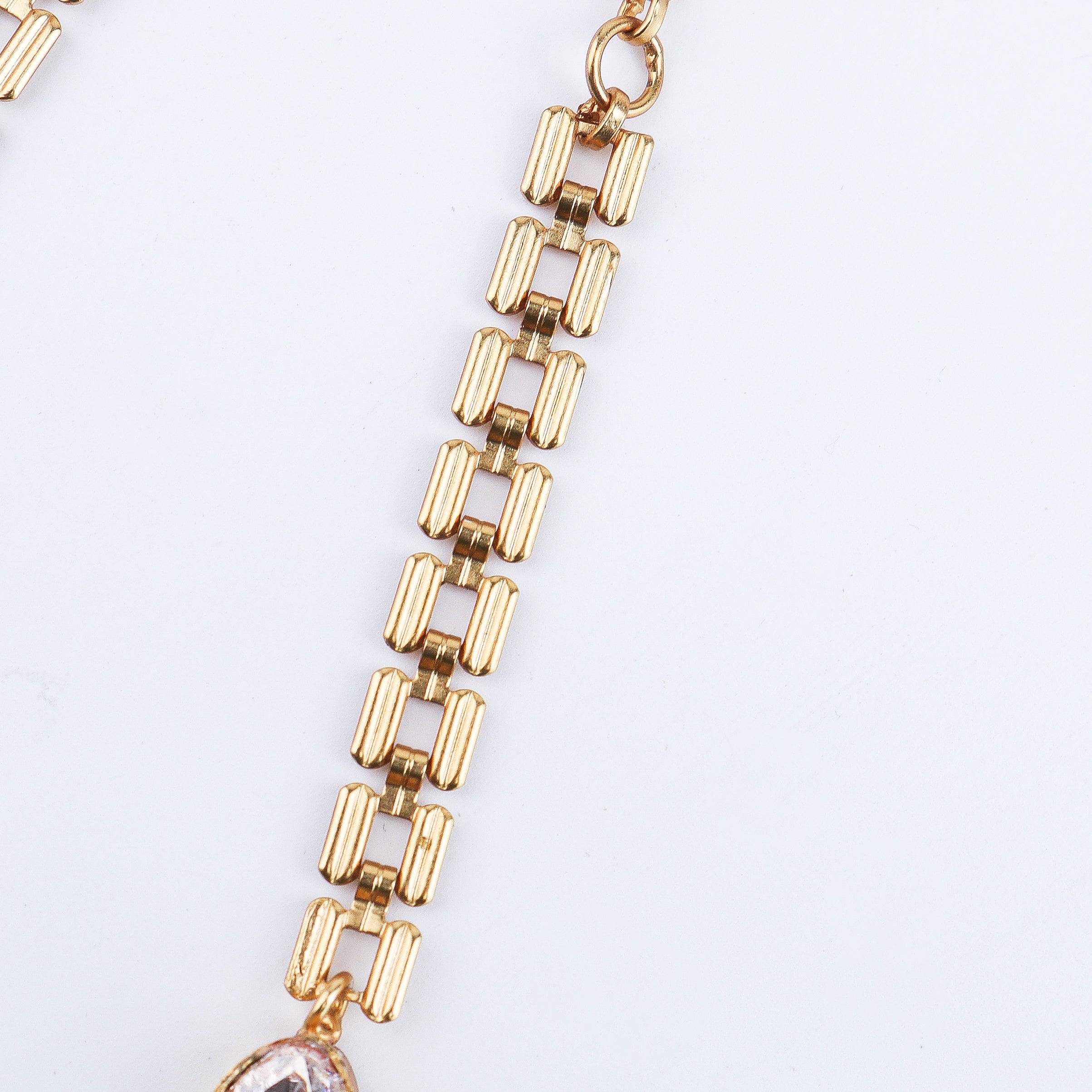 Close-up of 22K Gold-Plated Fashion Set showcasing intricate detailing, fine craftsmanship, and rich 22K gold plating