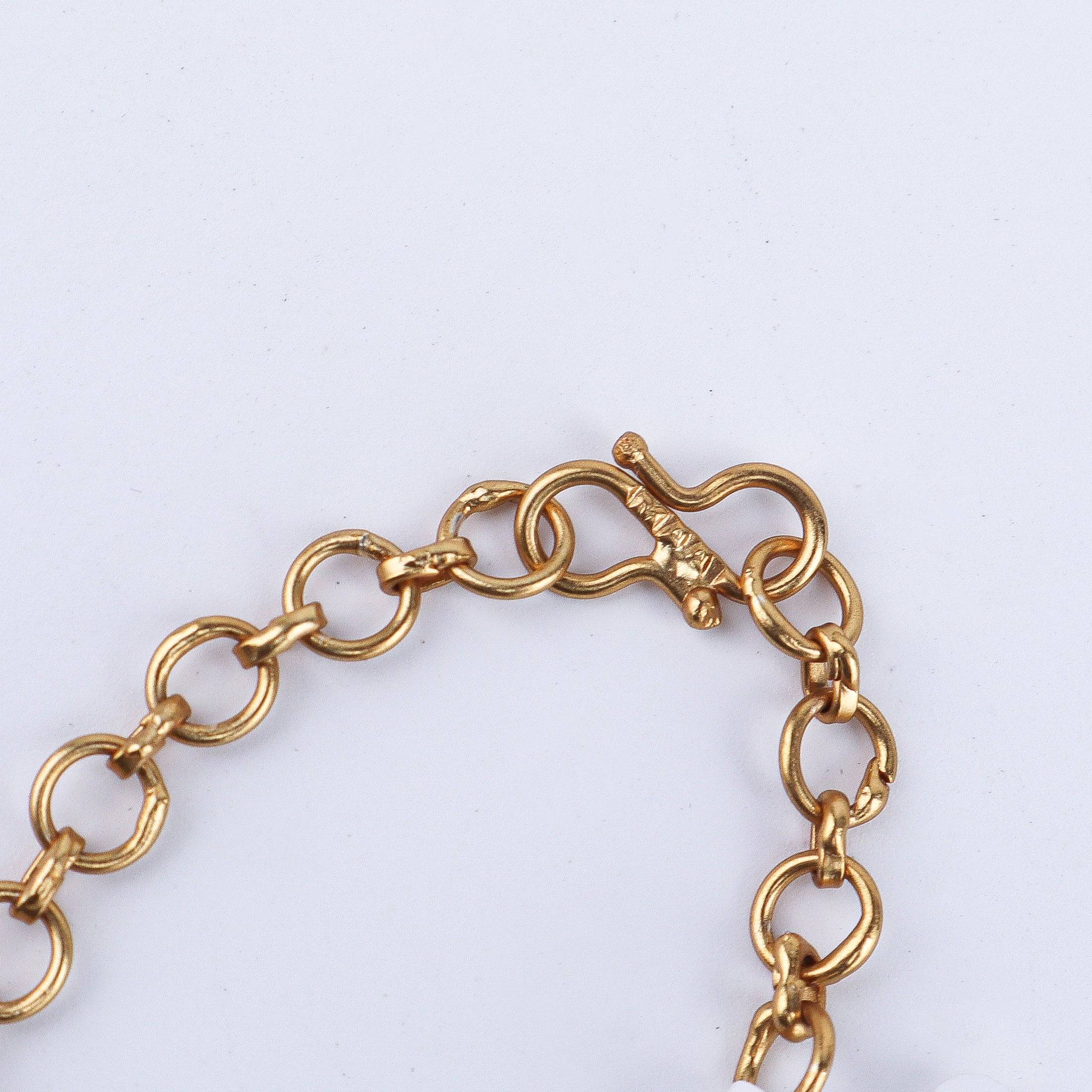 Close-up of 22K Gold-Plated Fashion Set showcasing intricate detailing, fine craftsmanship, and rich 22K gold plating