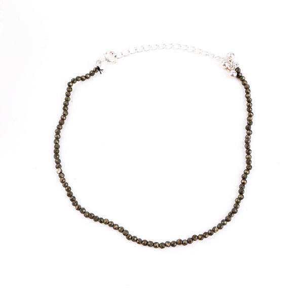 Pyrite Anklet with Ghungroo