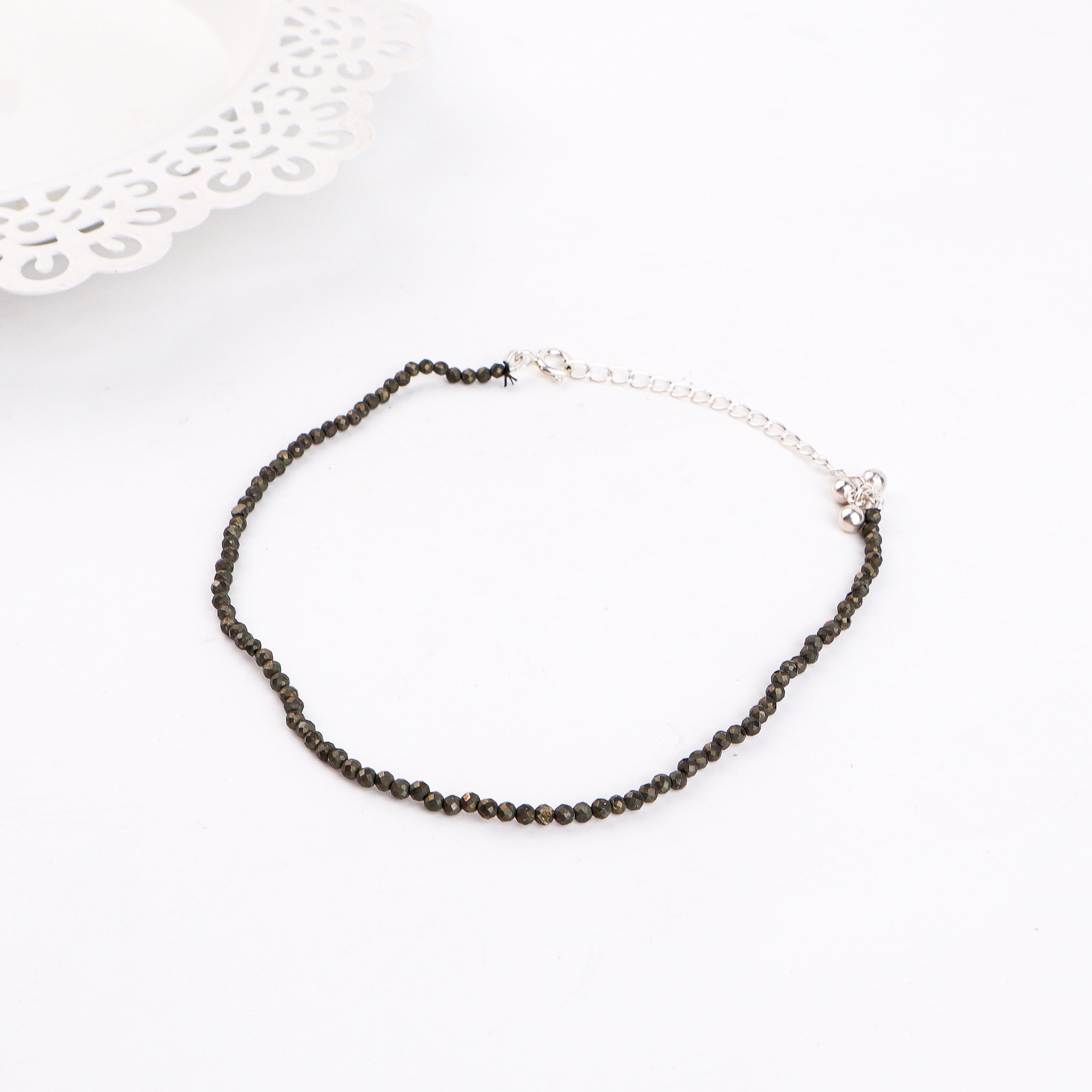 Pyrite Anklet with Ghungroo