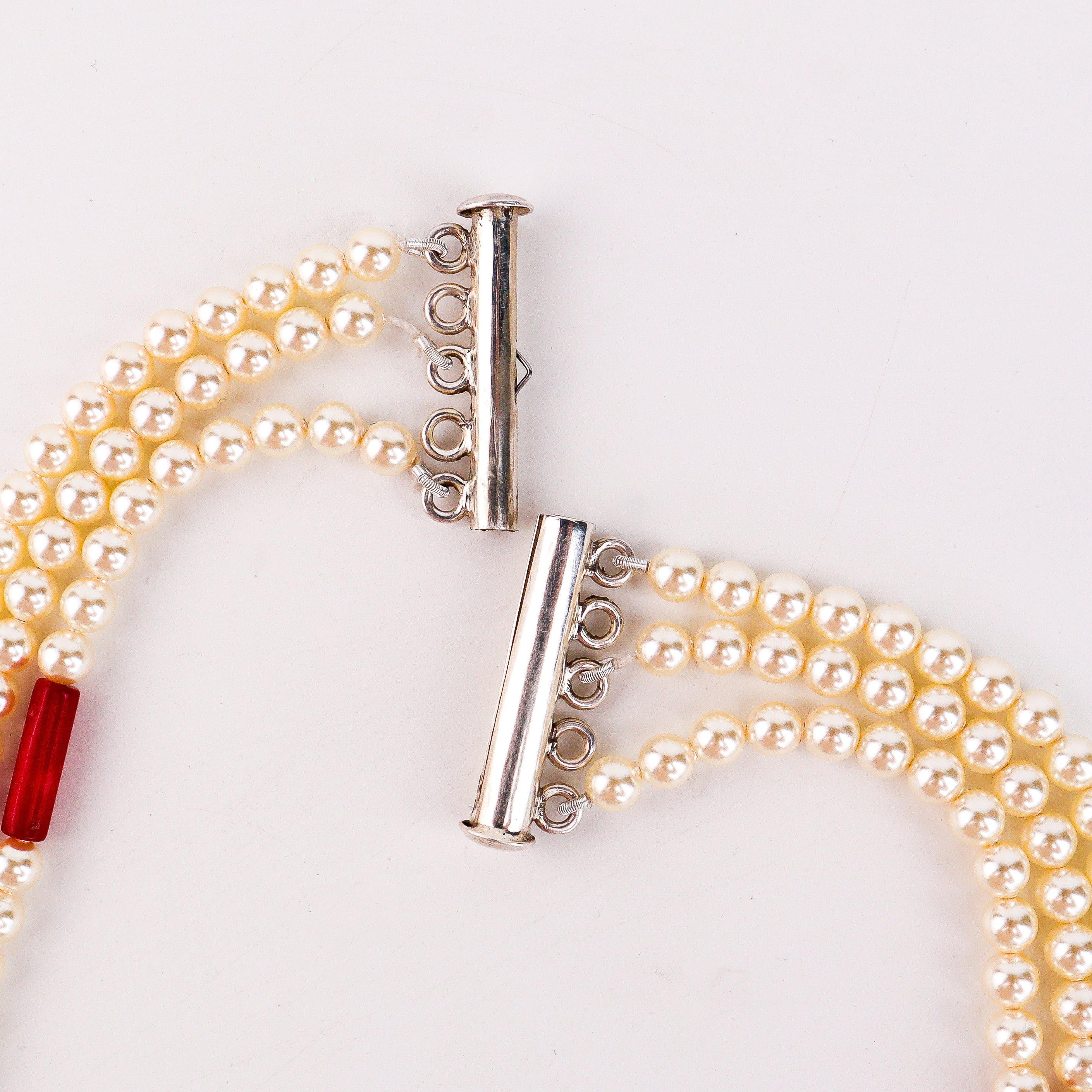 Layered Coral & Pearls Necklace