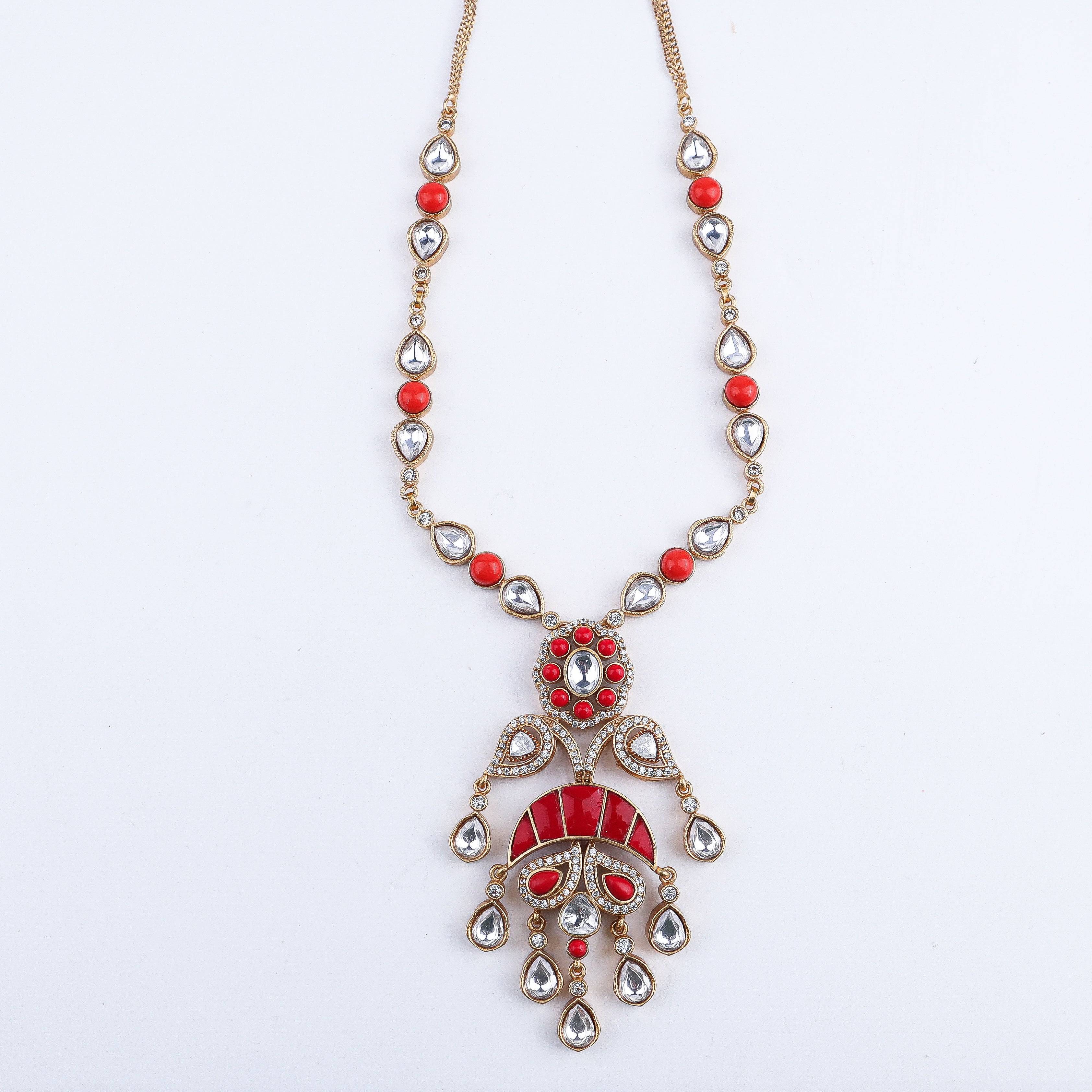 Close-up of 22K Gold-Plated Fashion Set showcasing intricate detailing, fine craftsmanship, and rich 22K gold plating