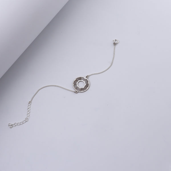 Silver Round Filigree Bracelet