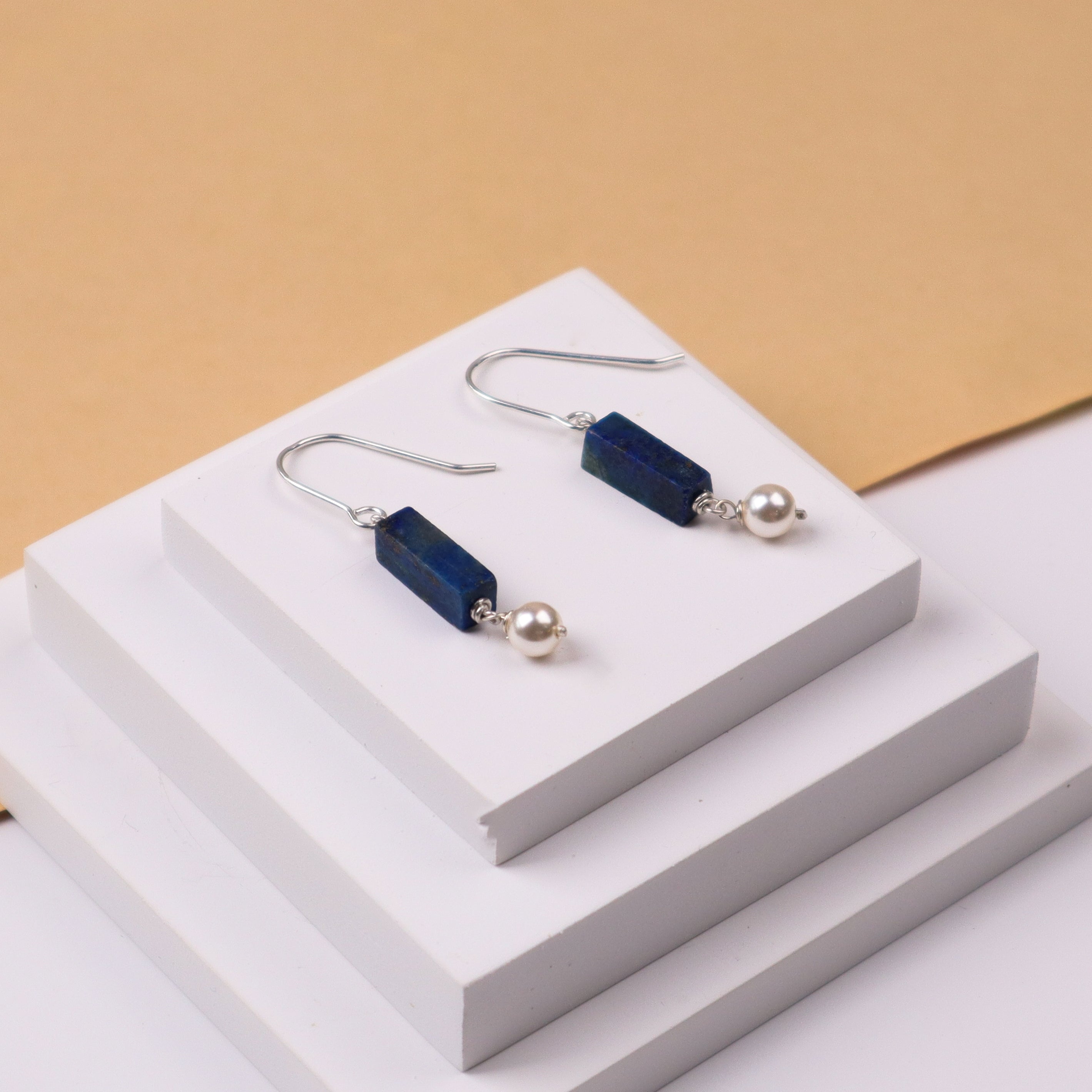 Silver Lapis Lazuli Earring