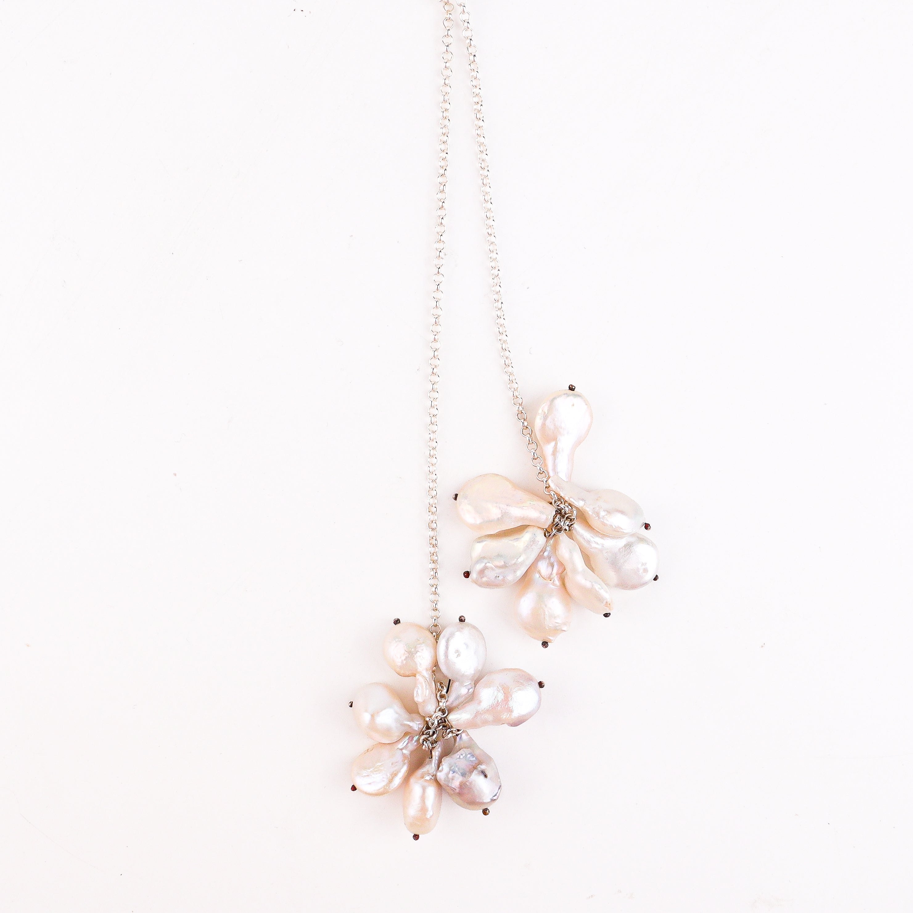 Tie and Wear Necklace with Fresh Water Pearls