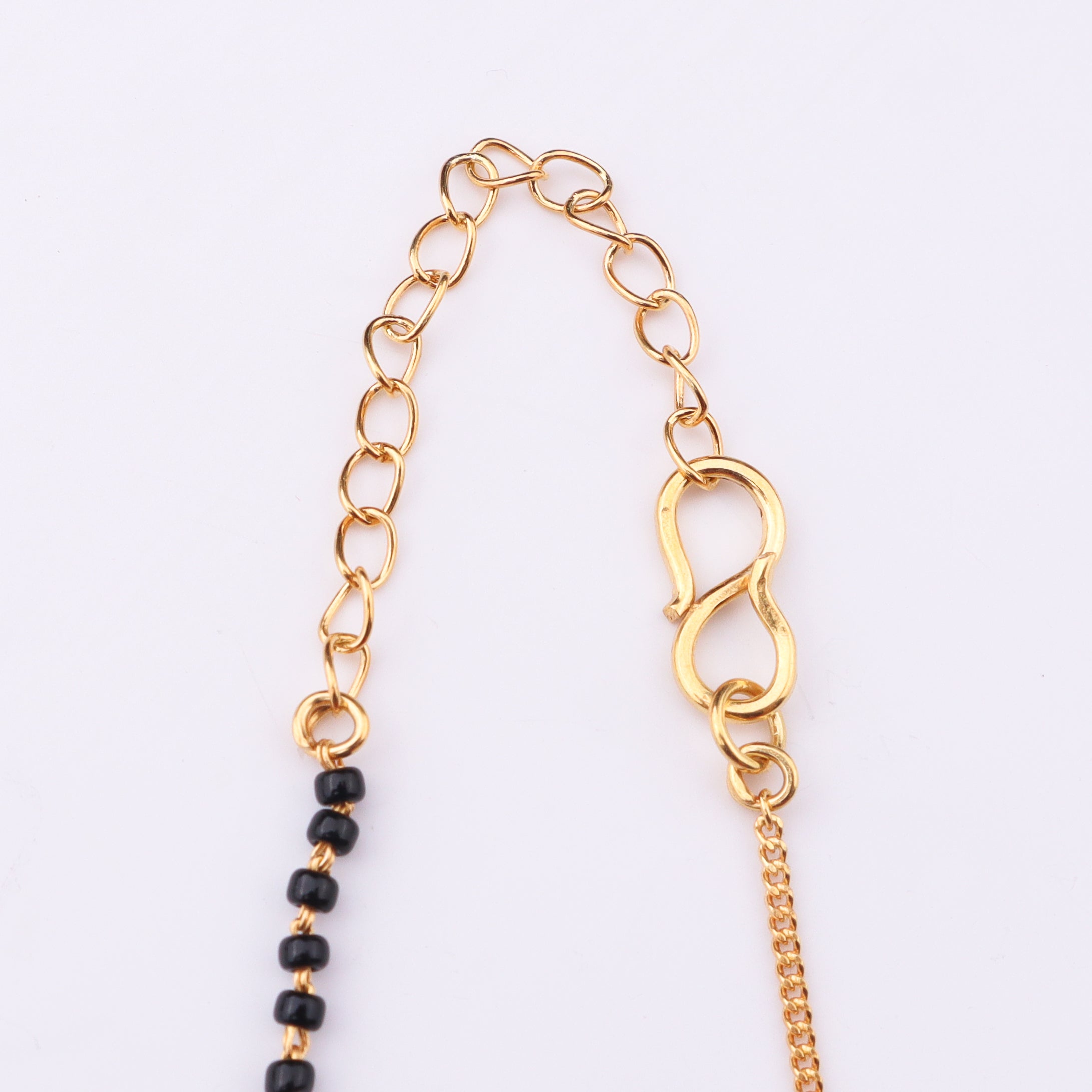 Half & Half : Pearl Drop Mangalsutra | 22K Gold Plated