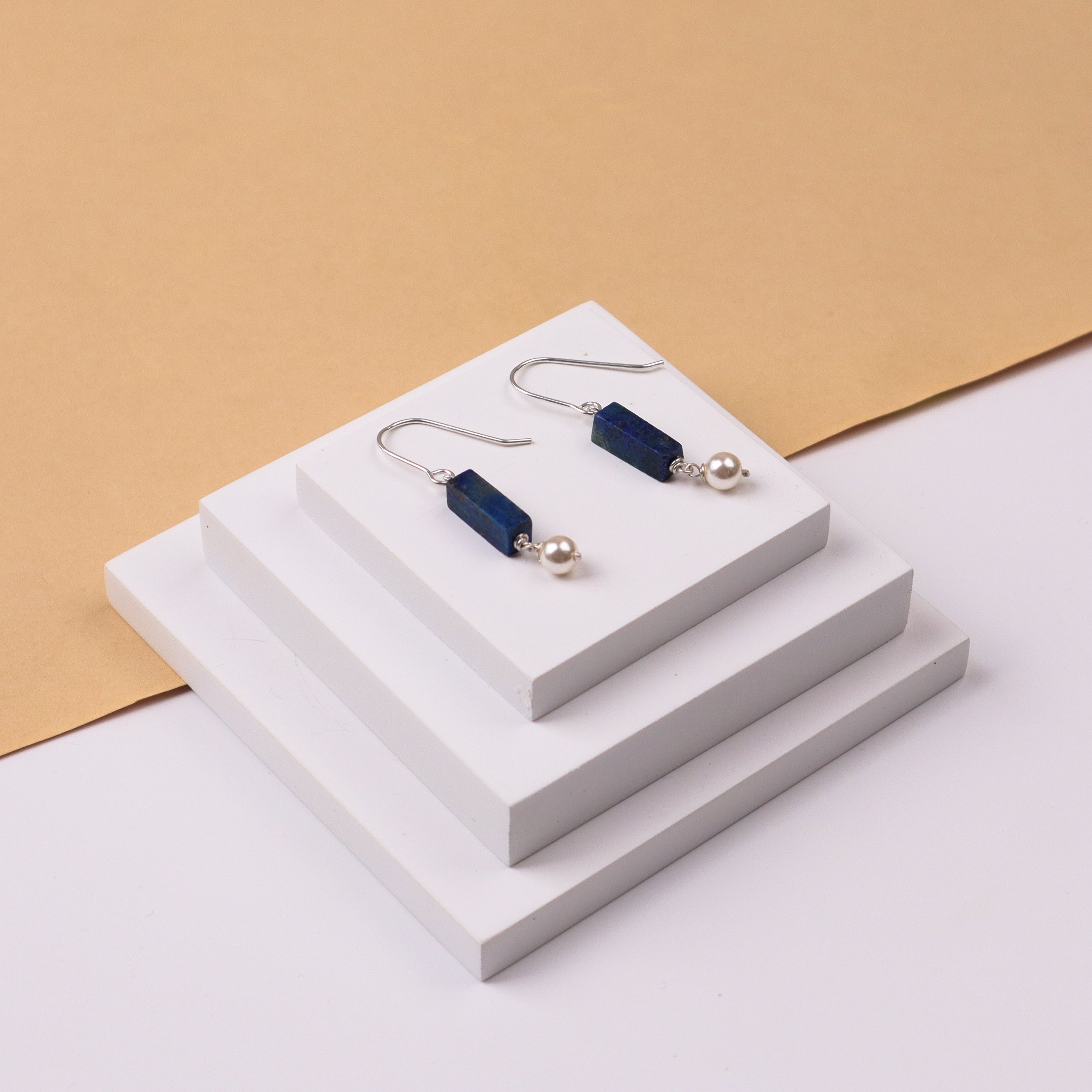 Silver Lapis Lazuli Earring