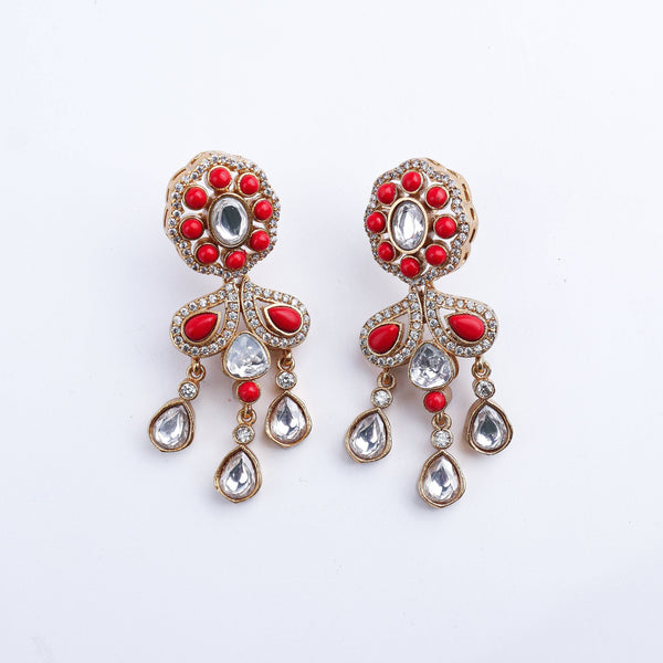 Close-up of 22K Gold-Plated Fashion Set showcasing intricate detailing, fine craftsmanship, and rich 22K gold plating
