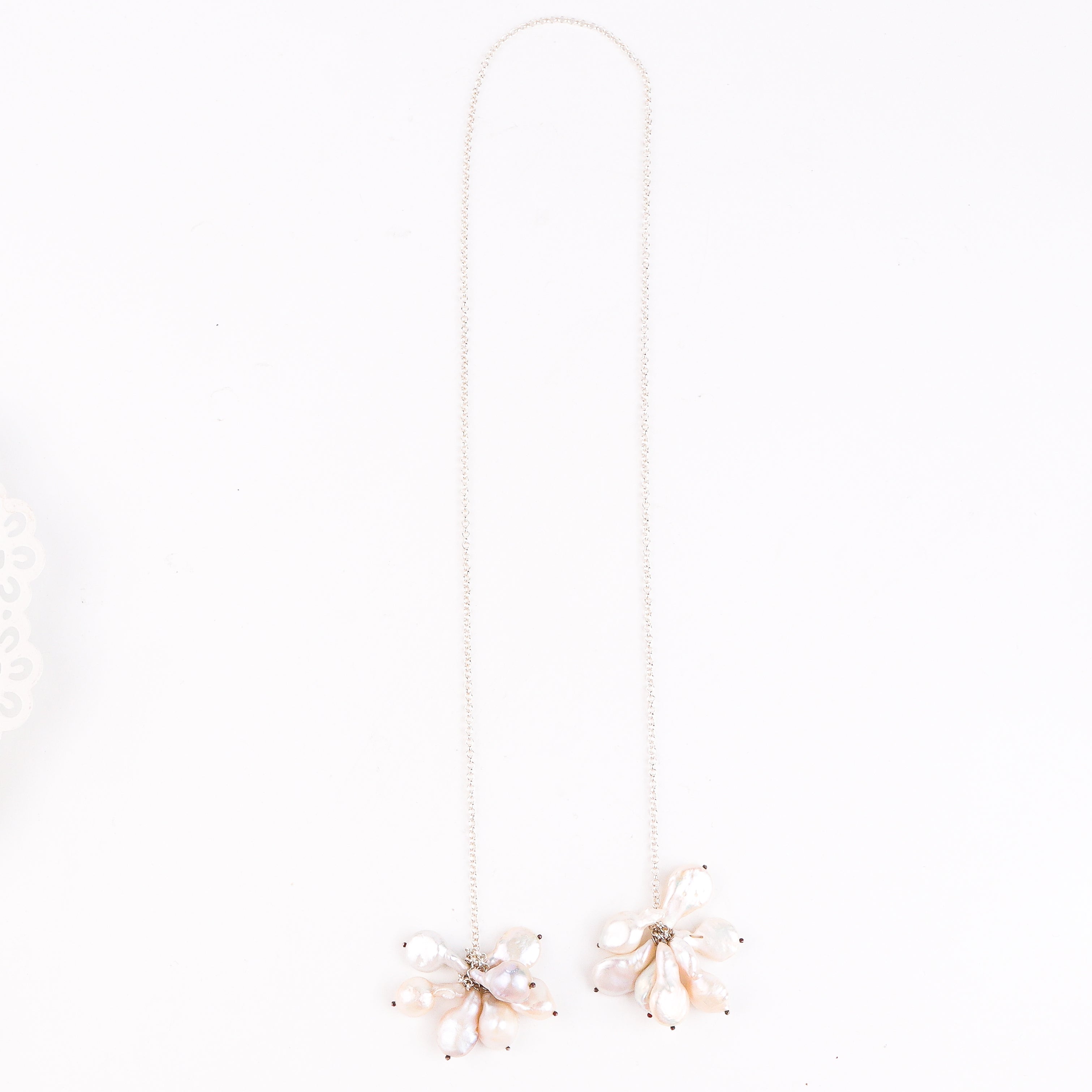 Tie and Wear Necklace with Fresh Water Pearls