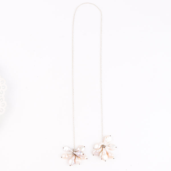 Tie and Wear Necklace with Fresh Water Pearls