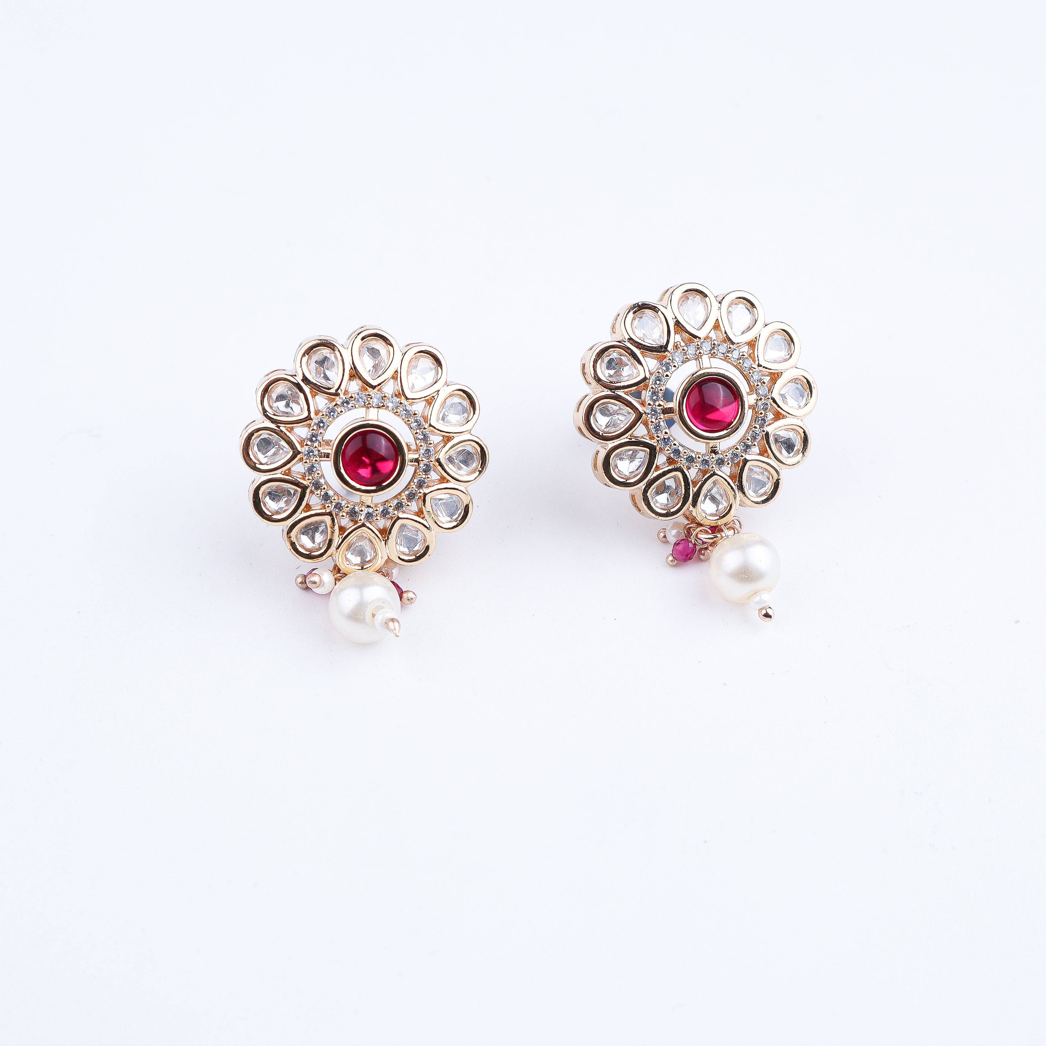 Close-up of 22K Gold-Plated Fashion Set showcasing intricate detailing, fine craftsmanship, and rich 22K gold plating
