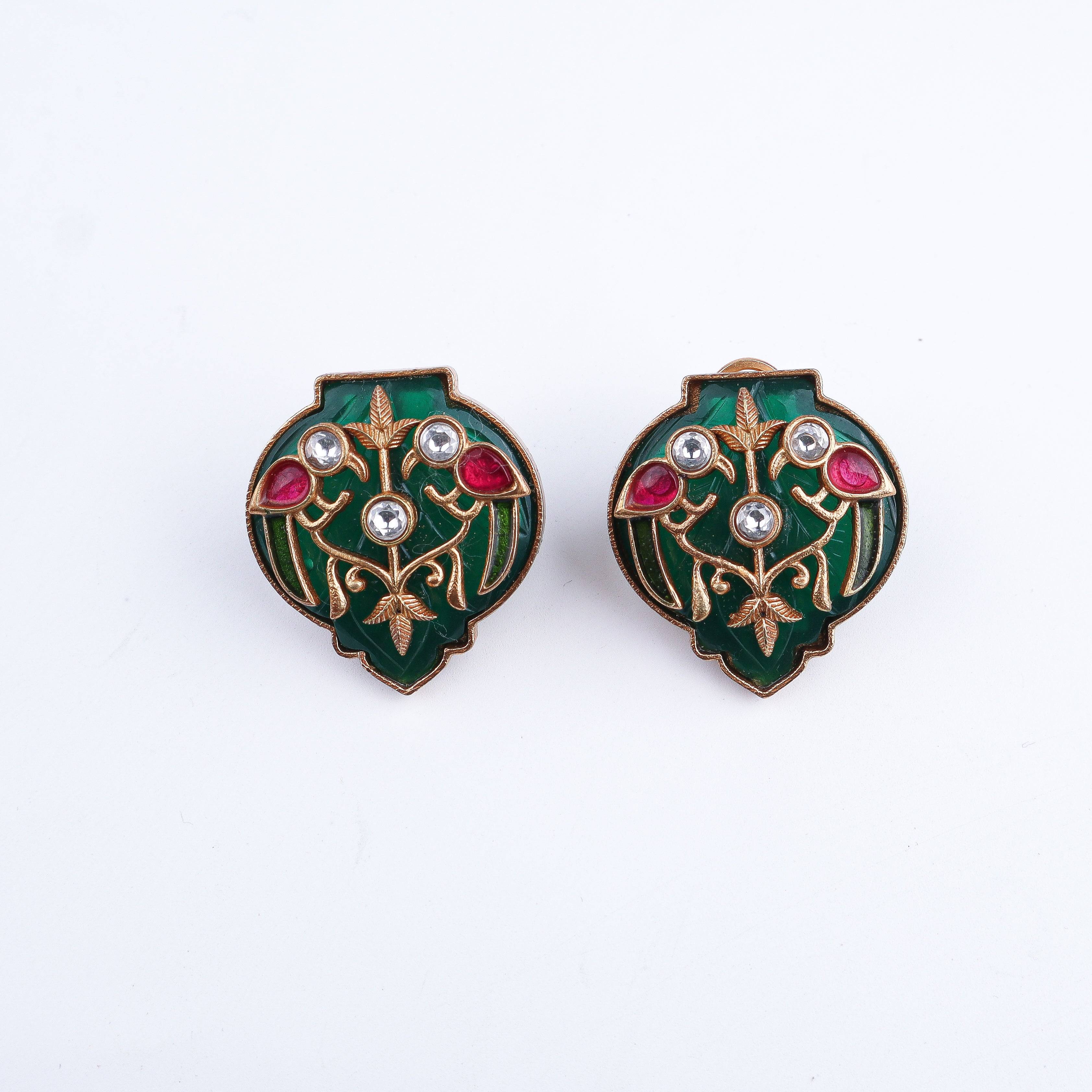 Close-up of 22K Gold-Plated Fashion Set showcasing intricate detailing, fine craftsmanship, and rich 22K gold plating