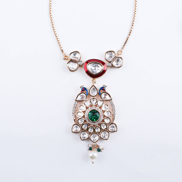 Close-up of 22K Gold-Plated Fashion Set showcasing intricate detailing, fine craftsmanship, and rich 22K gold plating