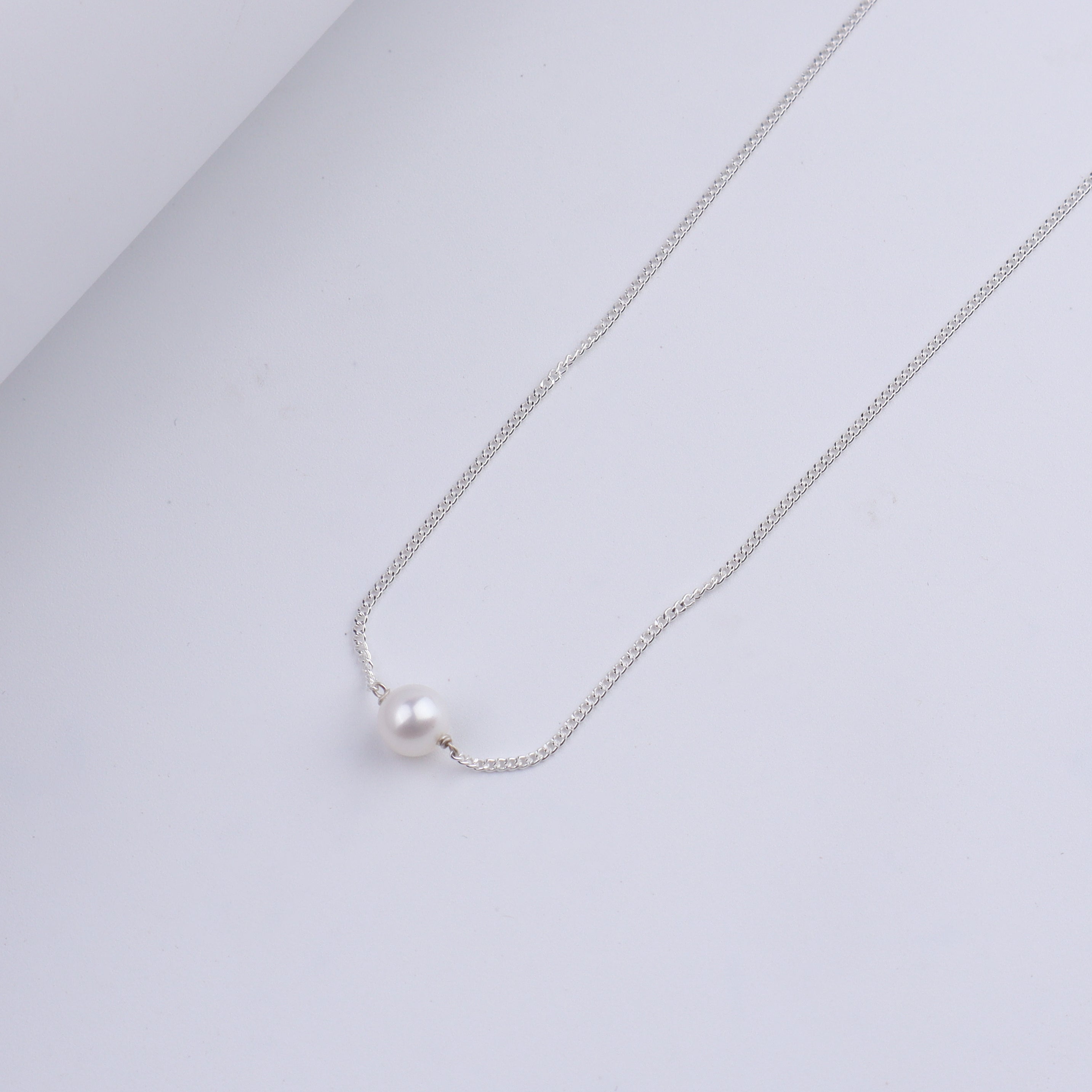 Classic Single Pearl Necklace - 8 mm freshwater pearl