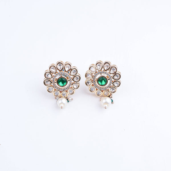 Close-up of 22K Gold-Plated Fashion Set showcasing intricate detailing, fine craftsmanship, and rich 22K gold plating