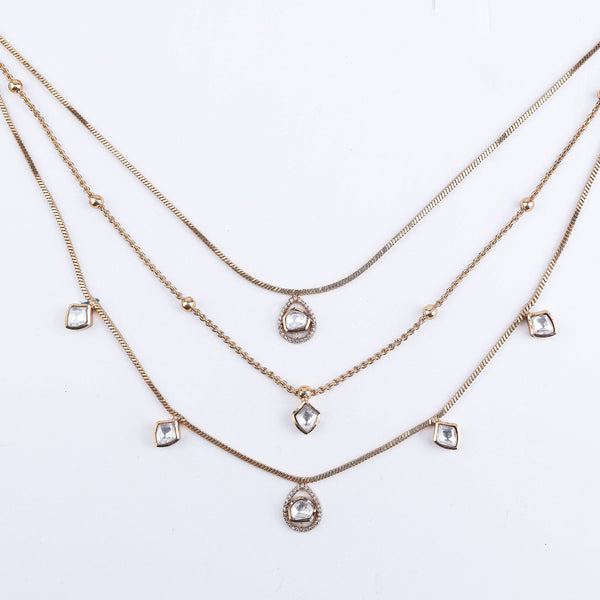 Close-up of 22K Gold-Plated Fashion Set showcasing intricate detailing, fine craftsmanship, and rich 22K gold plating