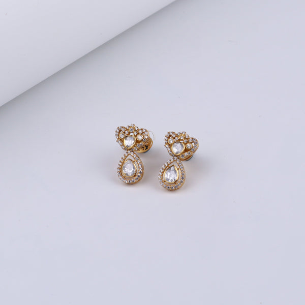 Gold Plated Silver Filigree Earring