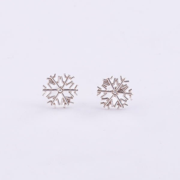 Sliver Snowflake Earrings