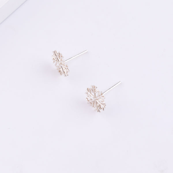 Sliver Snowflake Earrings
