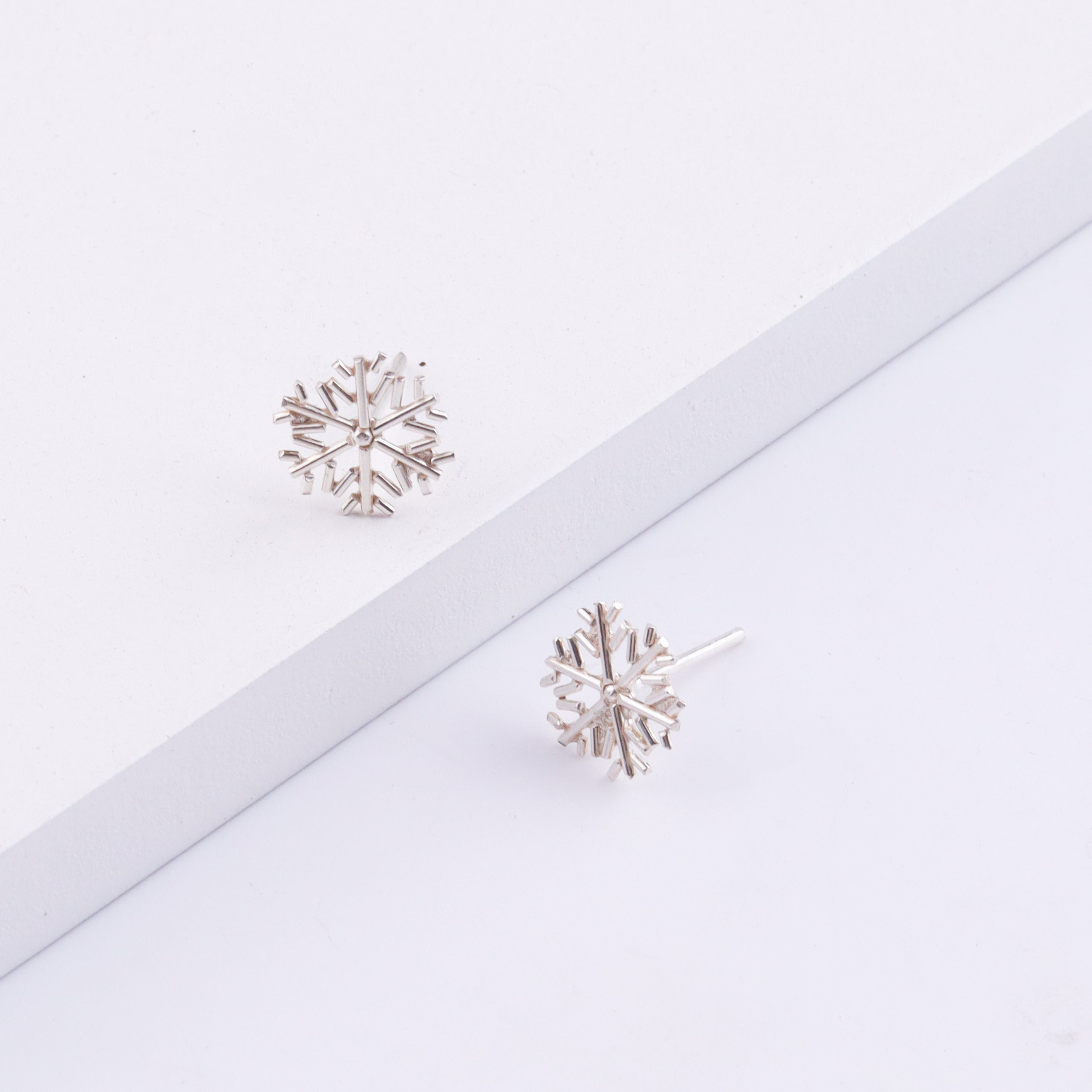 Sliver Snowflake Earrings
