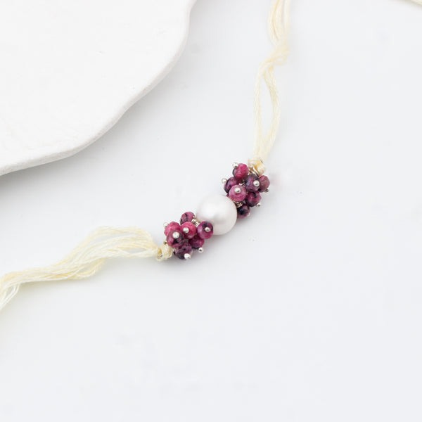 Handmade Garnet Rakhi