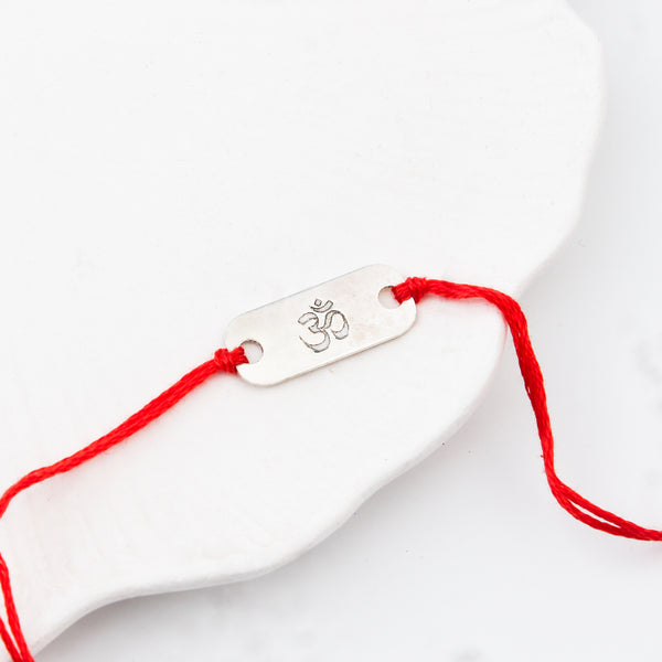 Silver Om (ॐ) Rakhi