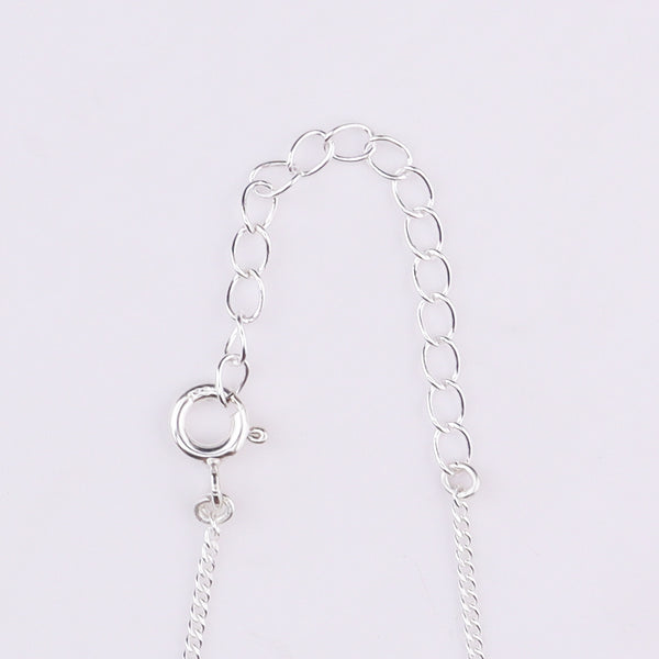 Silver Solitaire Pendant