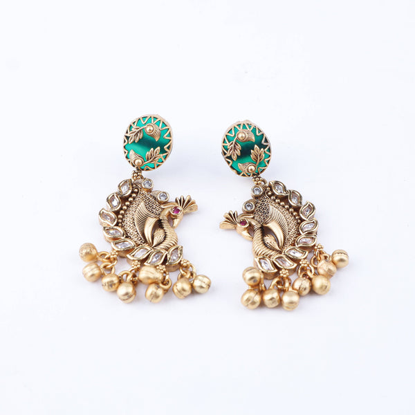 Flat-lay of 22K Gold-Plated Fashion Set with complementary gold-plated jewelry and elegant festive accessories