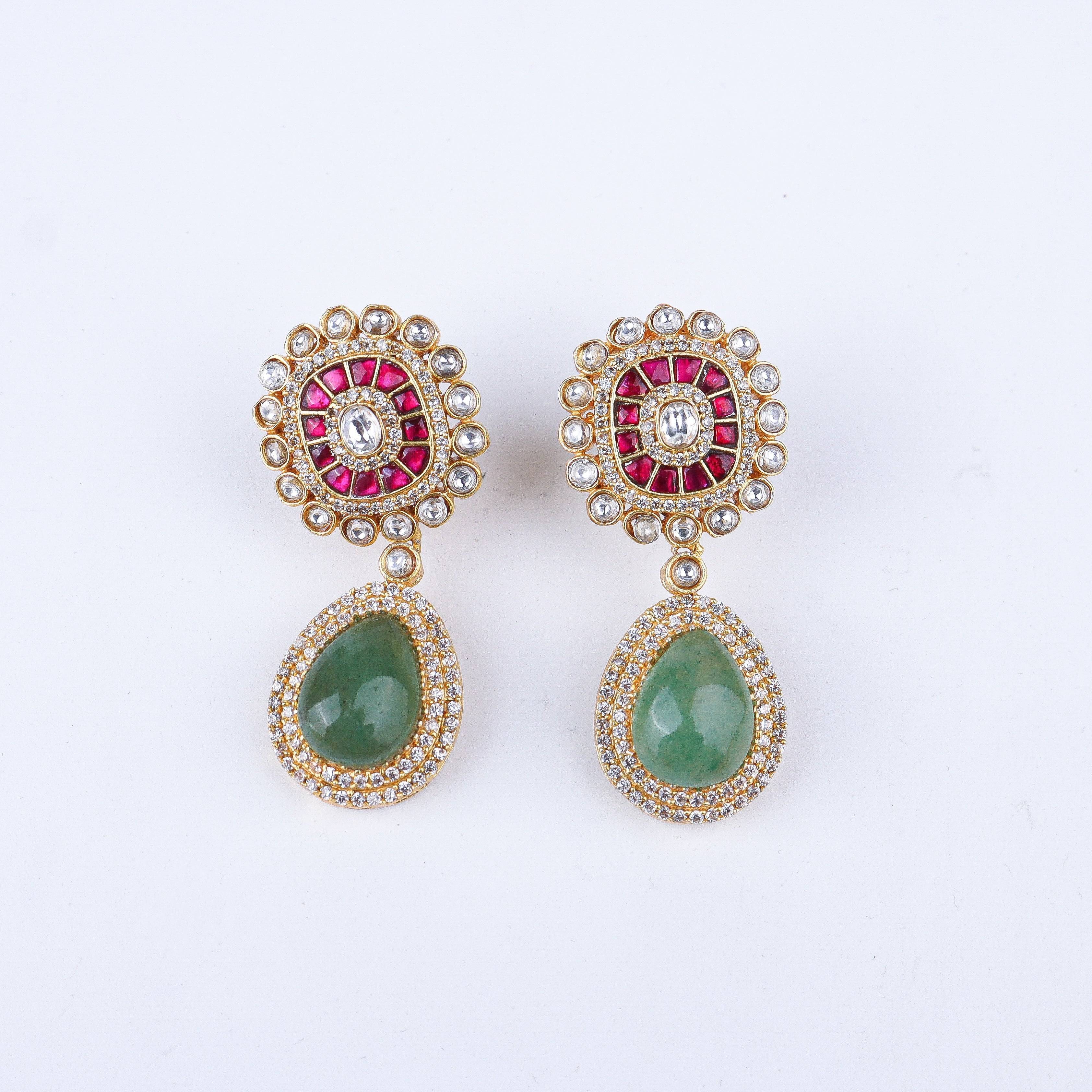 Close-up of 22K Gold-Plated Fashion Set showcasing intricate detailing, fine craftsmanship, and rich 22K gold plating
