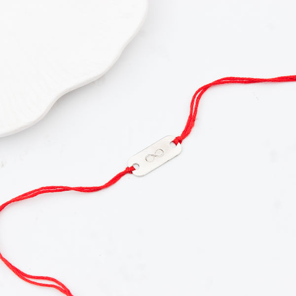 Silver Infinity Rakhi
