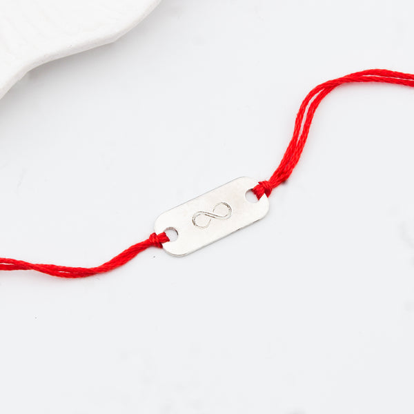 Silver Infinity Rakhi