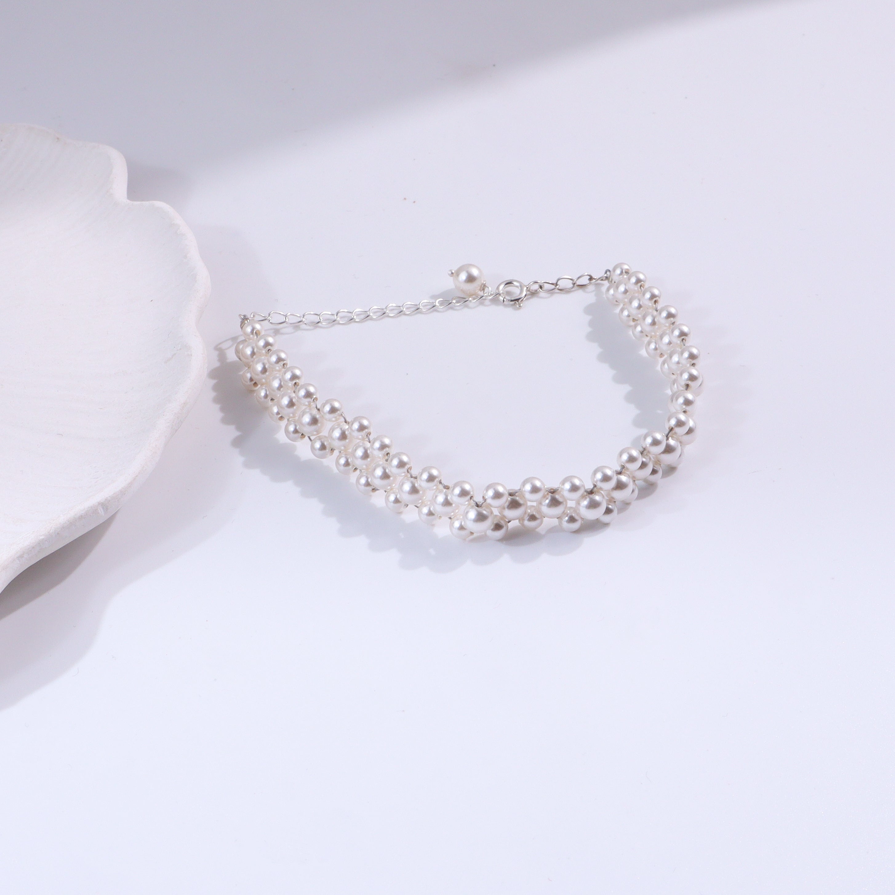 Pearl Beaded Bracelet | 92.5 Sterling Silver