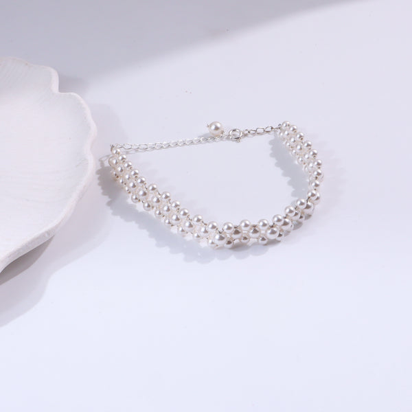 Pearl Beaded Bracelet | 92.5 Sterling Silver