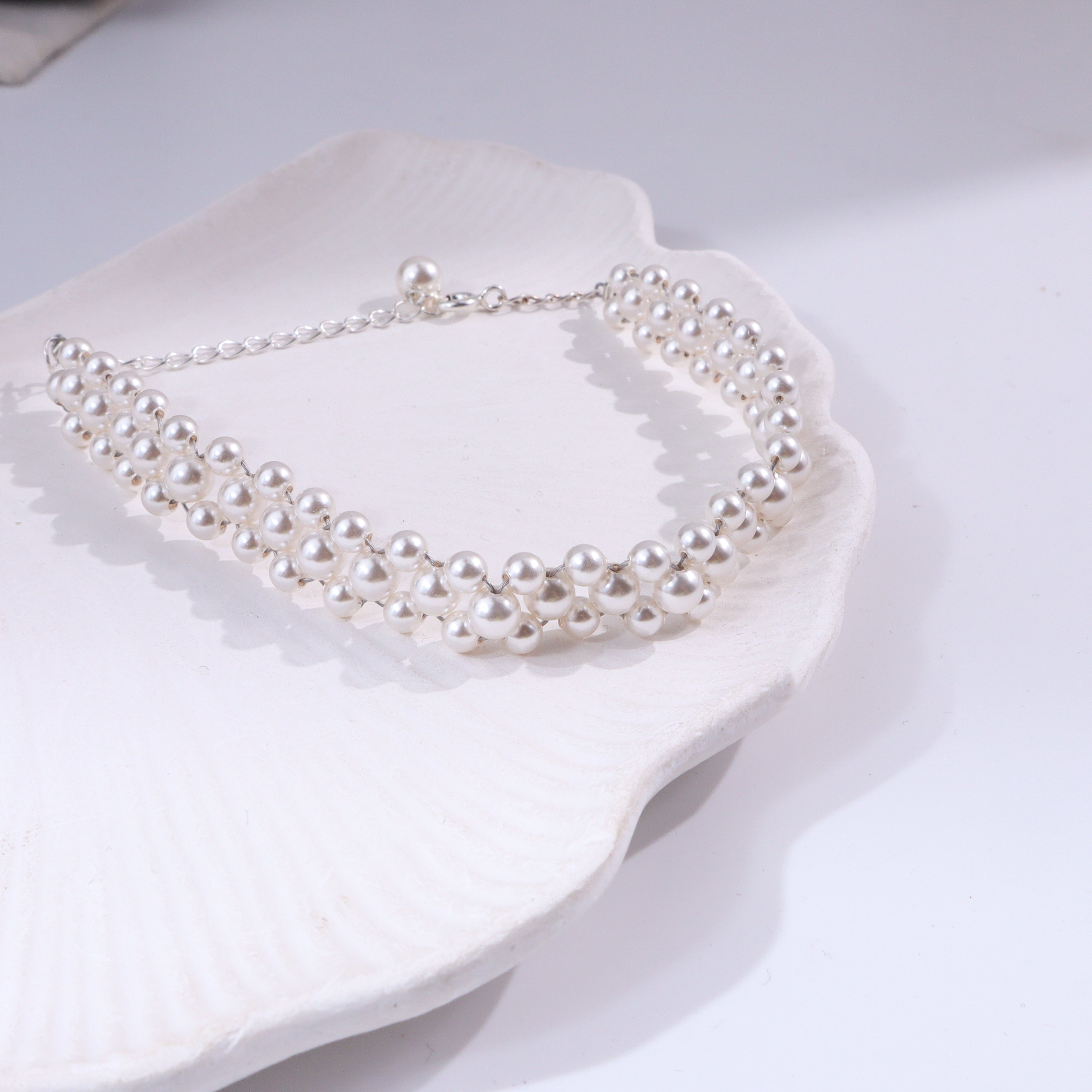 Pearl Beaded Bracelet | 92.5 Sterling Silver