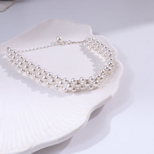 Pearl Beaded Bracelet | 92.5 Sterling Silver