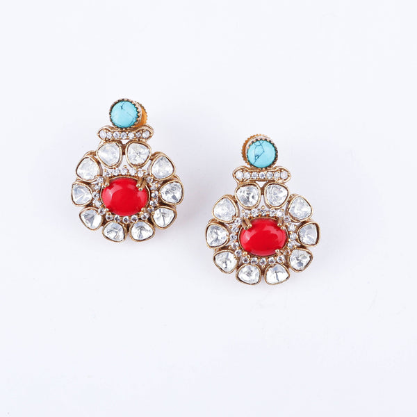 Close-up of 22K Gold-Plated Fashion Set showcasing intricate detailing, fine craftsmanship, and rich 22K gold plating