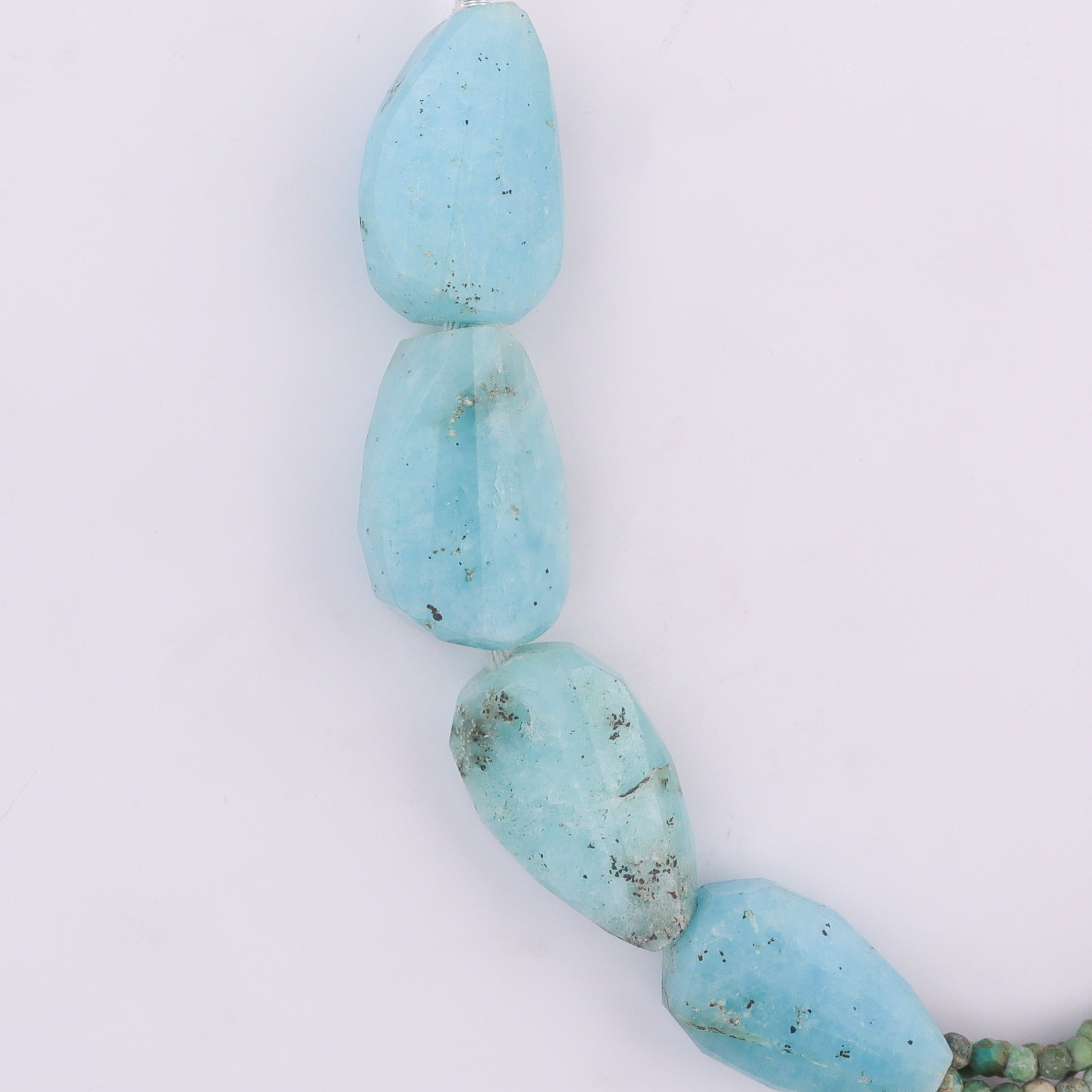 Half & Half Bracelet - Larimar & Firoza Stones